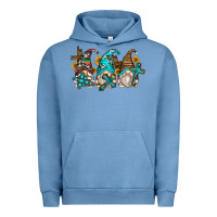 Pigment Pebble Blue western cross gnomes Urban Hoodie - Zillion Design Studio