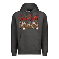 Charcoal Heather baseball nana with leopard Premium Hoodie - texasbilliewilder