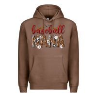 Chestnut baseball nana with leopard Premium Hoodie - texasbilliewilder