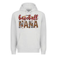 Dove Grey baseball nana with leopard Premium Hoodie - texasbilliewilder