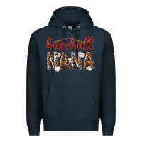 Navy baseball nana with leopard Premium Hoodie - texasbilliewilder