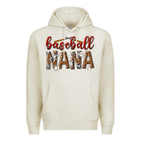 Oatmeal Heather baseball nana with leopard Premium Hoodie - texasbilliewilder