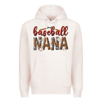 Pale Pink baseball nana with leopard Premium Hoodie - texasbilliewilder