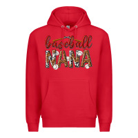 Red baseball nana with leopard Premium Hoodie - texasbilliewilder