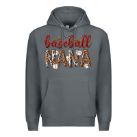 Rock baseball nana with leopard Premium Hoodie - texasbilliewilder