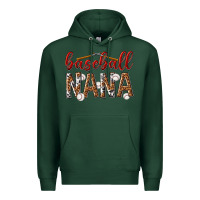 Sports Green baseball nana with leopard Premium Hoodie - texasbilliewilder