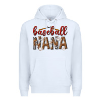 White baseball nana with leopard Premium Hoodie - texasbilliewilder
