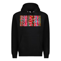 Black Love brushstrokes xoxo leopard and turquoise Premium Hoodie - RanaPortraitStore