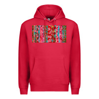 Cardinal Love brushstrokes xoxo leopard and turquoise Premium Hoodie - RanaPortraitStore