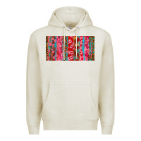 Oatmeal Heather Love brushstrokes xoxo leopard and turquoise Premium Hoodie - RanaPortraitStore