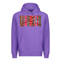 Purple Love brushstrokes xoxo leopard and turquoise Premium Hoodie - RanaPortraitStore