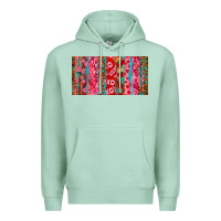 Seafoam Love brushstrokes xoxo leopard and turquoise Premium Hoodie - RanaPortraitStore