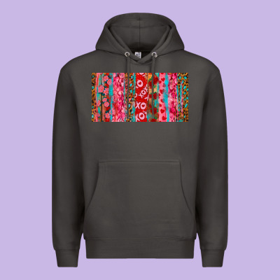 Love Brushstrokes Xoxo Leopard And Turquoise Premium Hoodie Designed By Ranaportraitstore