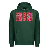 Sports Green Love brushstrokes xoxo leopard and turquoise Premium Hoodie - RanaPortraitStore