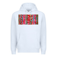 White Love brushstrokes xoxo leopard and turquoise Premium Hoodie - RanaPortraitStore