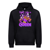 Black fight like a queen lupus awareness afro girl sneak Urban Hoodie - RanaPortraitStore