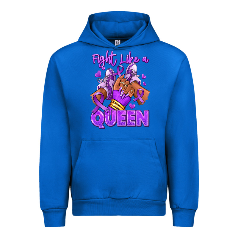 Fight Like A Queen Lupus Awareness Afro Girl Sneak Urban Hoodie by RanaPortraitStore | Teevron