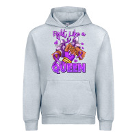 Heather Grey fight like a queen lupus awareness afro girl sneak Urban Hoodie - RanaPortraitStore