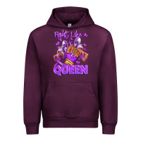 Mauve Wine fight like a queen lupus awareness afro girl sneak Urban Hoodie - RanaPortraitStore