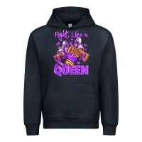 Navy fight like a queen lupus awareness afro girl sneak Urban Hoodie - RanaPortraitStore