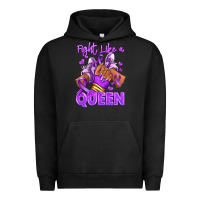 Pigment Black fight like a queen lupus awareness afro girl sneak Urban Hoodie - RanaPortraitStore