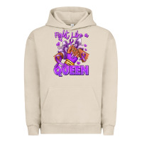 Pigment French Oak fight like a queen lupus awareness afro girl sneak Urban Hoodie - RanaPortraitStore