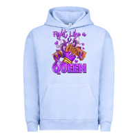 Pigment Grape Ice fight like a queen lupus awareness afro girl sneak Urban Hoodie - RanaPortraitStore