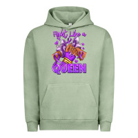 Pigment Oil Green fight like a queen lupus awareness afro girl sneak Urban Hoodie - RanaPortraitStore