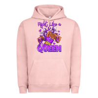 Pigment Salmon fight like a queen lupus awareness afro girl sneak Urban Hoodie - RanaPortraitStore