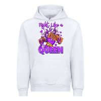 White fight like a queen lupus awareness afro girl sneak Urban Hoodie - RanaPortraitStore