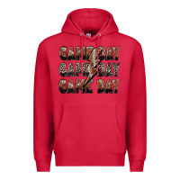 Cardinal game day game day football lightning bolt Premium Hoodie - Zillion Design Studio