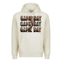 Oatmeal Heather game day game day football lightning bolt Premium Hoodie - Zillion Design Studio