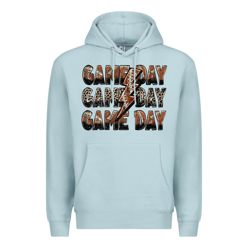 Game Day Game Day Football Lightning Bolt Premium Hoodie by Zillion Design Studio | Teevron