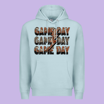 Game Day Game Day Football Lightning Bolt Premium Hoodie Designed By Zillion Design Studio