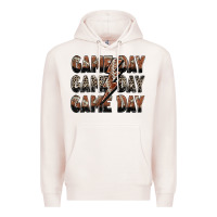 Pale Pink game day game day football lightning bolt Premium Hoodie - Zillion Design Studio
