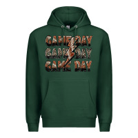 Sports Green game day game day football lightning bolt Premium Hoodie - Zillion Design Studio
