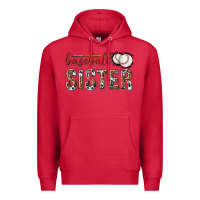 Cardinal baseball sister with leopard Premium Hoodie - texasbilliewilder