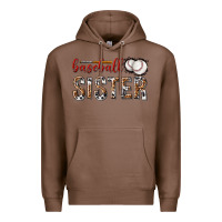 Chestnut baseball sister with leopard Premium Hoodie - texasbilliewilder