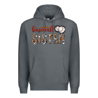 Rock baseball sister with leopard Premium Hoodie - texasbilliewilder