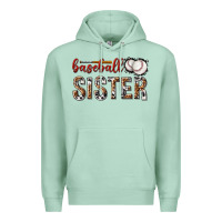 Seafoam baseball sister with leopard Premium Hoodie - texasbilliewilder