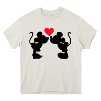 Cream Minnie Mouse Heavy Core Tee - CowhideDigitalArt