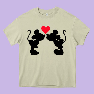 Minnie Mouse Heavy Core Tee Designed By Cowhidedigitalart