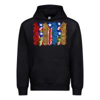 Black puerto rico republic brushstrokes Urban Hoodie - RanaPortraitStore