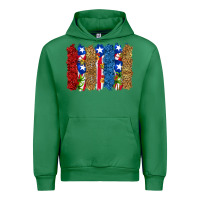 Emerald puerto rico republic brushstrokes Urban Hoodie - RanaPortraitStore