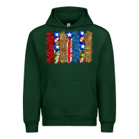 Forest Green puerto rico republic brushstrokes Urban Hoodie - RanaPortraitStore