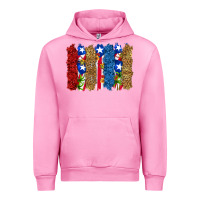 Fuchsia Pink puerto rico republic brushstrokes Urban Hoodie - RanaPortraitStore