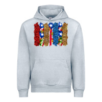 Heather Grey puerto rico republic brushstrokes Urban Hoodie - RanaPortraitStore