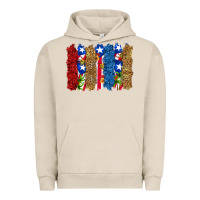Pigment French Oak puerto rico republic brushstrokes Urban Hoodie - RanaPortraitStore