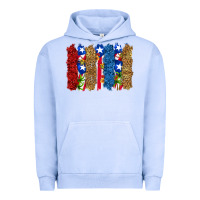 Pigment Grape Ice puerto rico republic brushstrokes Urban Hoodie - RanaPortraitStore