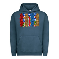 Pigment Midnight Navy puerto rico republic brushstrokes Urban Hoodie - RanaPortraitStore
